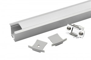 Tronix Flextape Channel | Alu | 2 meter | large frosted | recessed