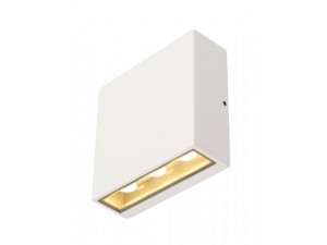 BIG QUAD wandlamp, vierkant, wit, 6x 1W LED, warm wit (232451)