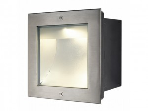 DASAR LED SQUARE edelstaal 1xLED 3000K asymm. (229383)