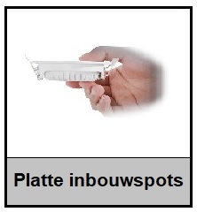 Platte inbouwspots zijn bijzonder geschikt als je een beperkte inbouwdiepte hebt bij je verlaagde plafond. Platte inbouwspots in alle kleuren en maten koop je uiteraard bij www.ledverlichtingshop.nl