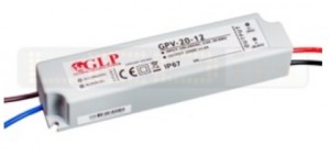 GLP voeding 24 Watt/12 volt IP65 5 jaar garantie