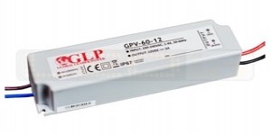 GLP voeding 60 Watt/12 volt IP65 5 jaar garantie