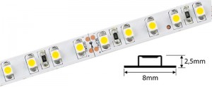 Tronix Flex Tape | 24V | 120 LED/m 3528 | 5 meter | IP20 | 2500K