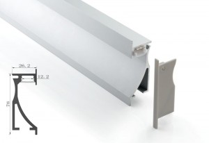 Tronix Flextape Channel | Alu | 2 meter | Wall Light Recessed