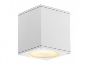 BIG THEO plafond OUT, plafond armatuur, vierkant, wit, ES111, max. 75W (229551 | 311269)