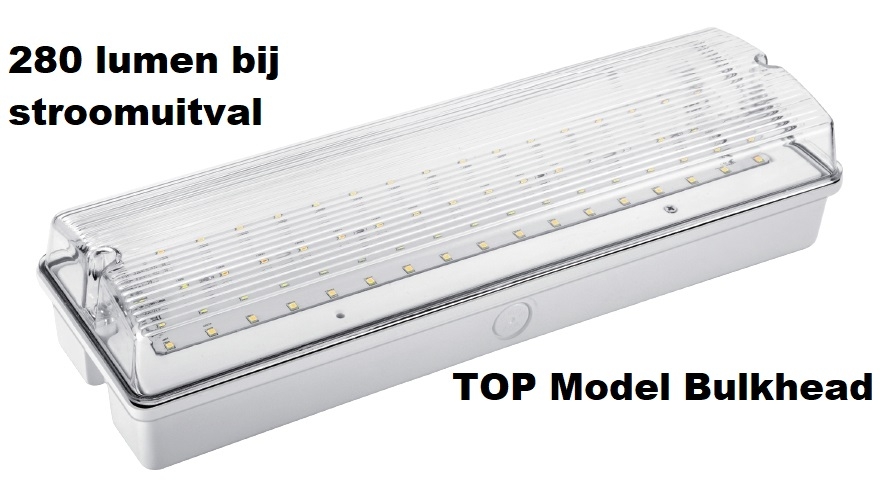 Led noodverlichting 420 opbouw IP65 met testknop - Led verlichting noodverlichting